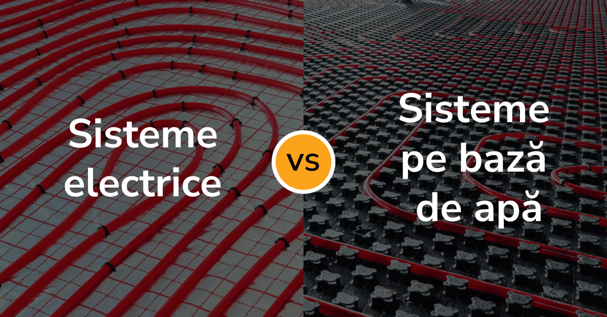Încălzirea în pardoseală electrică vs. pe bază de apă